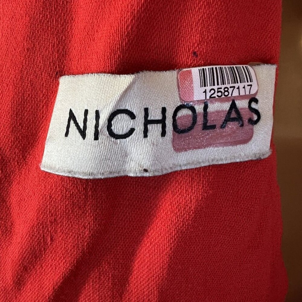 Nicholas Red Gathered Sleeve Midi Dress $698 - Picture 10 of 12